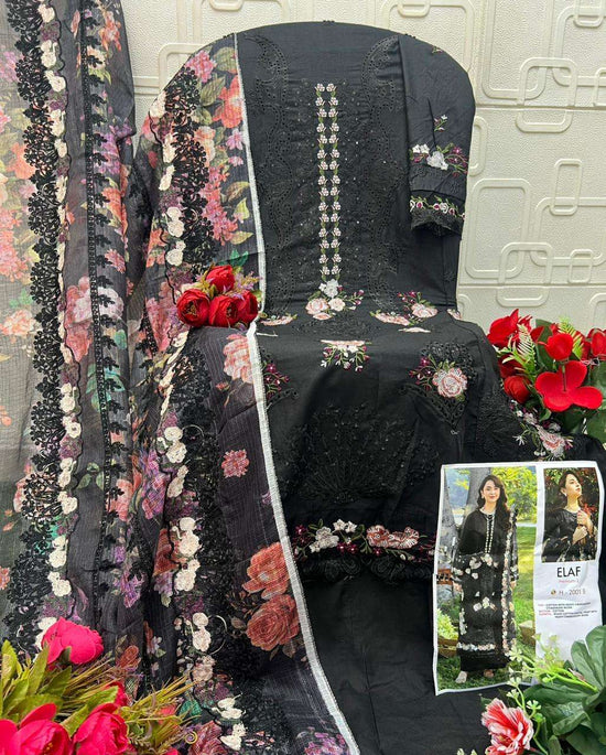 Saniya Trendz Elaf Premium Vol-2 Cotton Embroidery Pakistani Suit - Amrah Wholesale