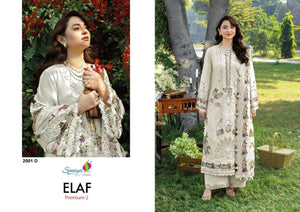 Saniya Trendz Elaf Premium Vol-2 Cotton Embroidery Pakistani Suit - Amrah Wholesale