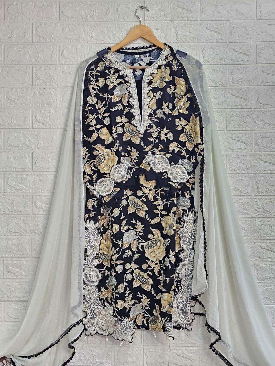 Saniya Trendz Gul Ahmad Vol-2 Rayon Readymade Pakistani Suit Set