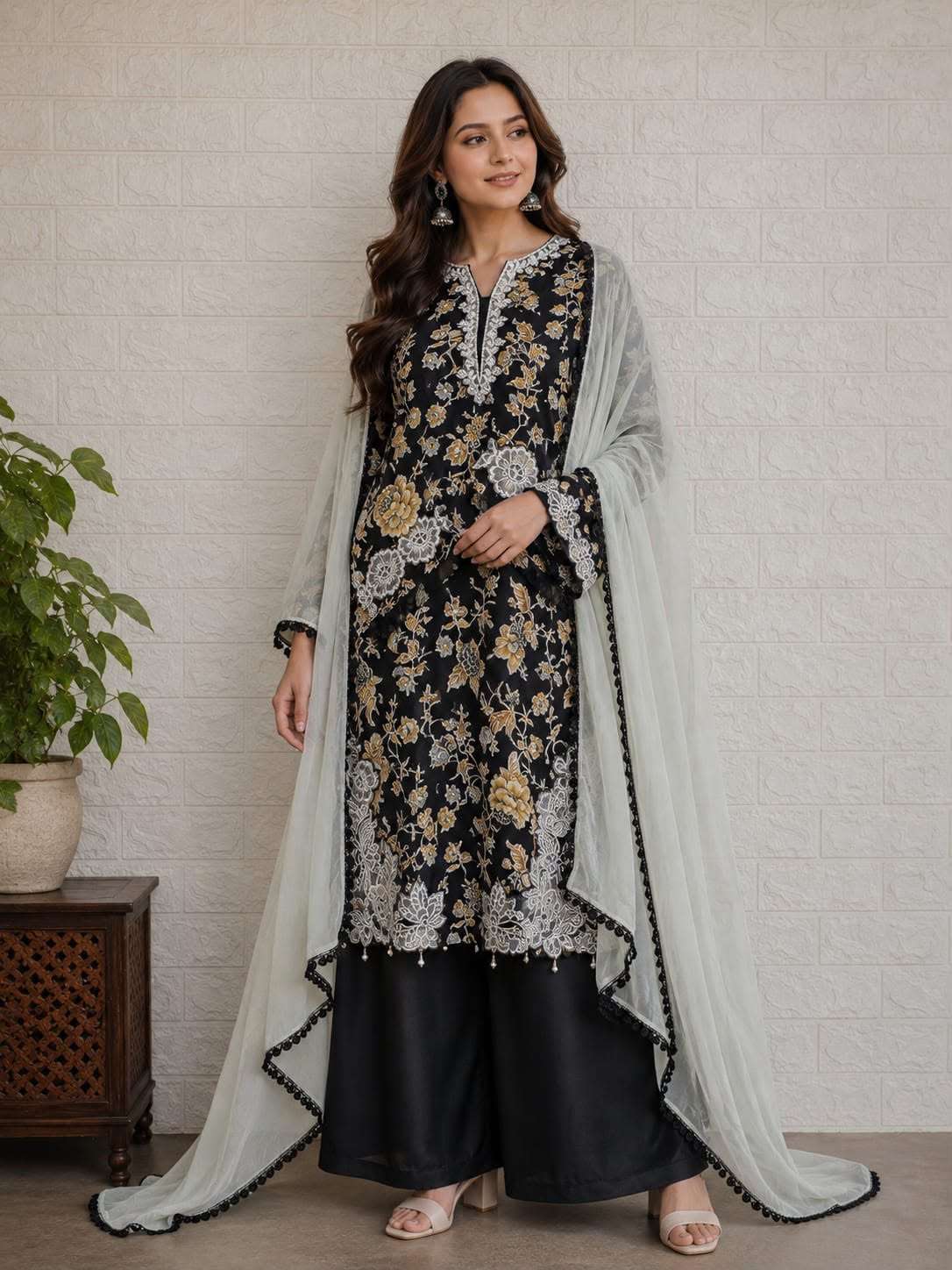 Saniya Trendz Gul Ahmad Vol-2 Rayon Readymade Pakistani Suit Set