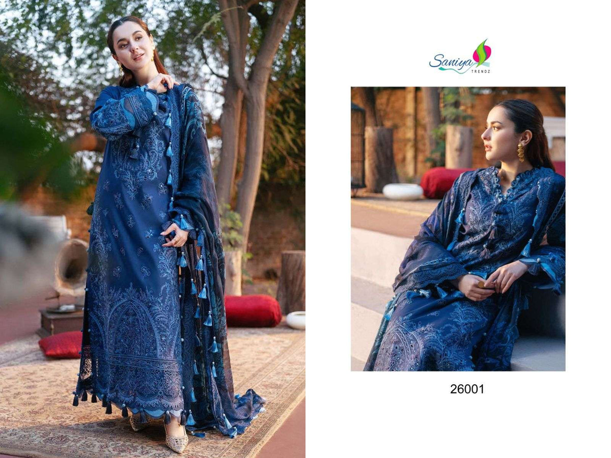 Saniya Trendz Ombre Vol - 28 Pure Cotton Pakistani Suit - Amrah Wholesale
