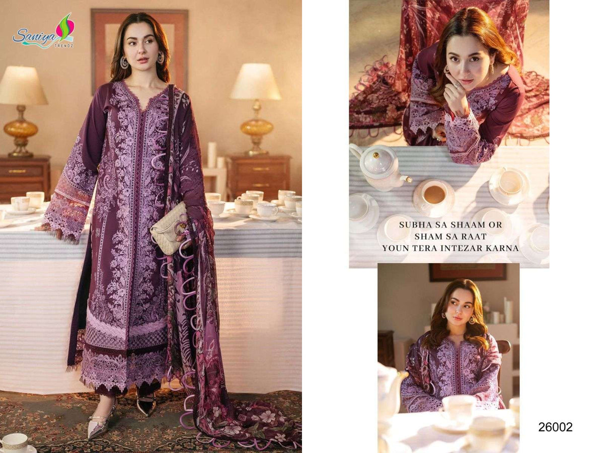 Saniya Trendz Ombre Vol - 28 Pure Cotton Pakistani Suit - Amrah Wholesale
