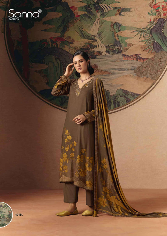 Sanna Fashion Elle Pure Viscose Pashmina Dress Material