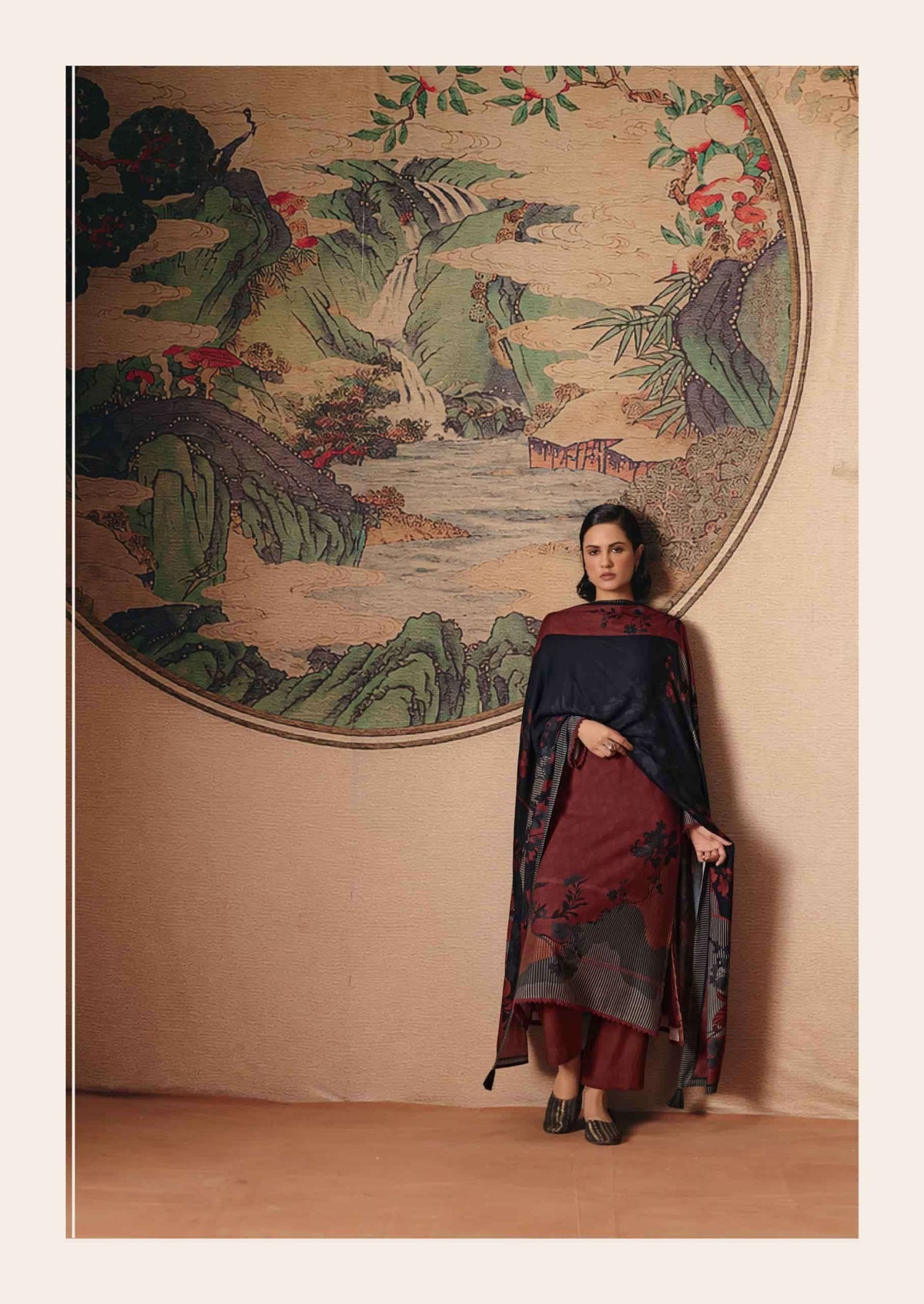 Sanna Fashion Elle Pure Viscose Pashmina Dress Material