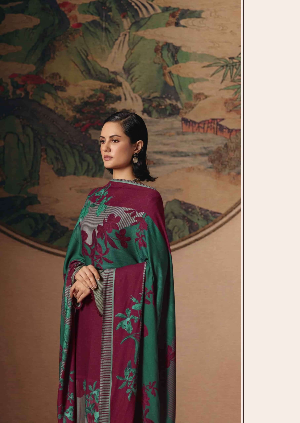 Sanna Fashion Elle Pure Viscose Pashmina Dress Material