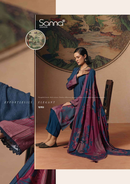 Sanna Fashion Elle Pure Viscose Pashmina Dress Material