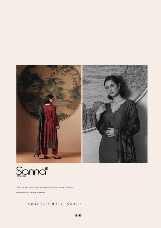Sanna Fashion Elle Pure Viscose Pashmina Dress Material