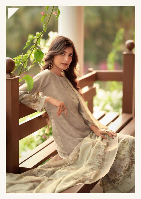 Sanna Fashion Safira Pure Hanp Linen Digital Print Dress Material - Amrah Wholesale