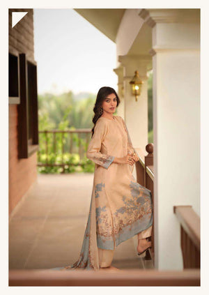Sanna Fashion Safira Pure Hanp Linen Digital Print Dress Material - Amrah Wholesale