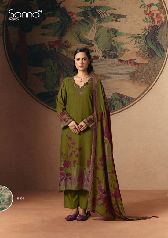 Sanna Fashion Sanna Elle Pure Viscose Pashmina Dress Material