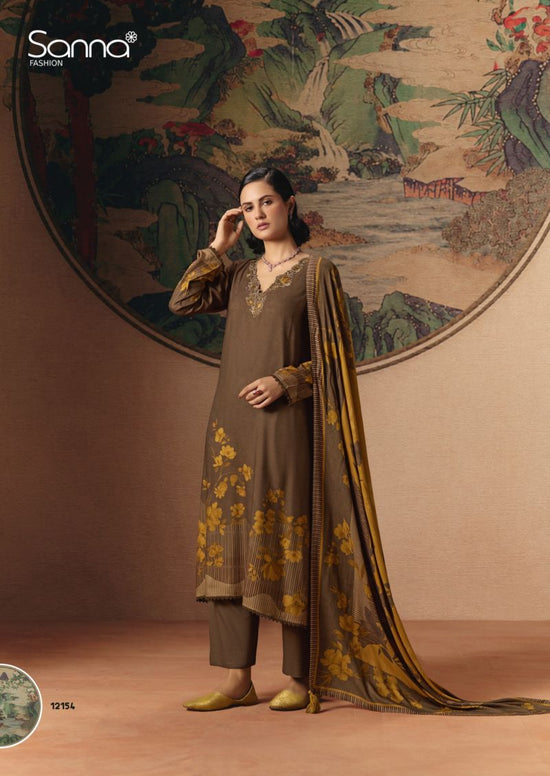 Sanna Fashion Sanna Elle Pure Viscose Pashmina Dress Material