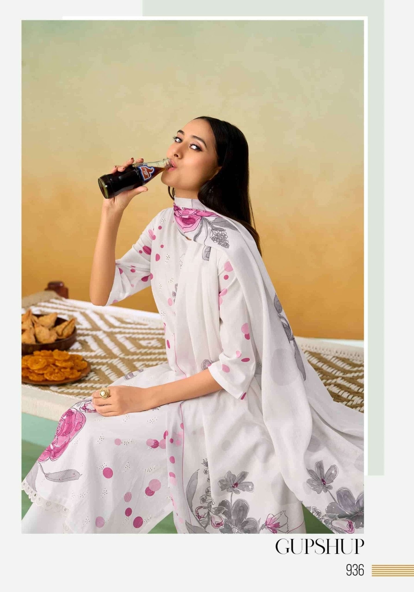 Sarg Gupshup Pure Cotton Dress Material - Amrah Wholesale
