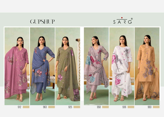 Sarg Gupshup Pure Cotton Dress Material - Amrah Wholesale
