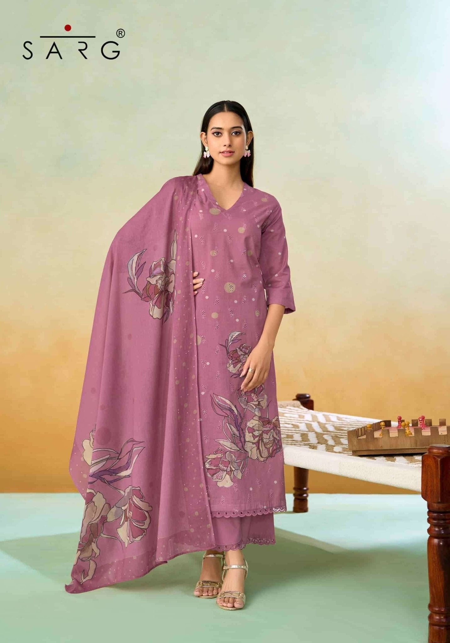 Sarg Gupshup Pure Cotton Dress Material - Amrah Wholesale