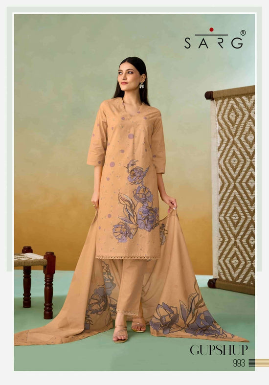 Sarg Gupshup Pure Cotton Dress Material - Amrah Wholesale