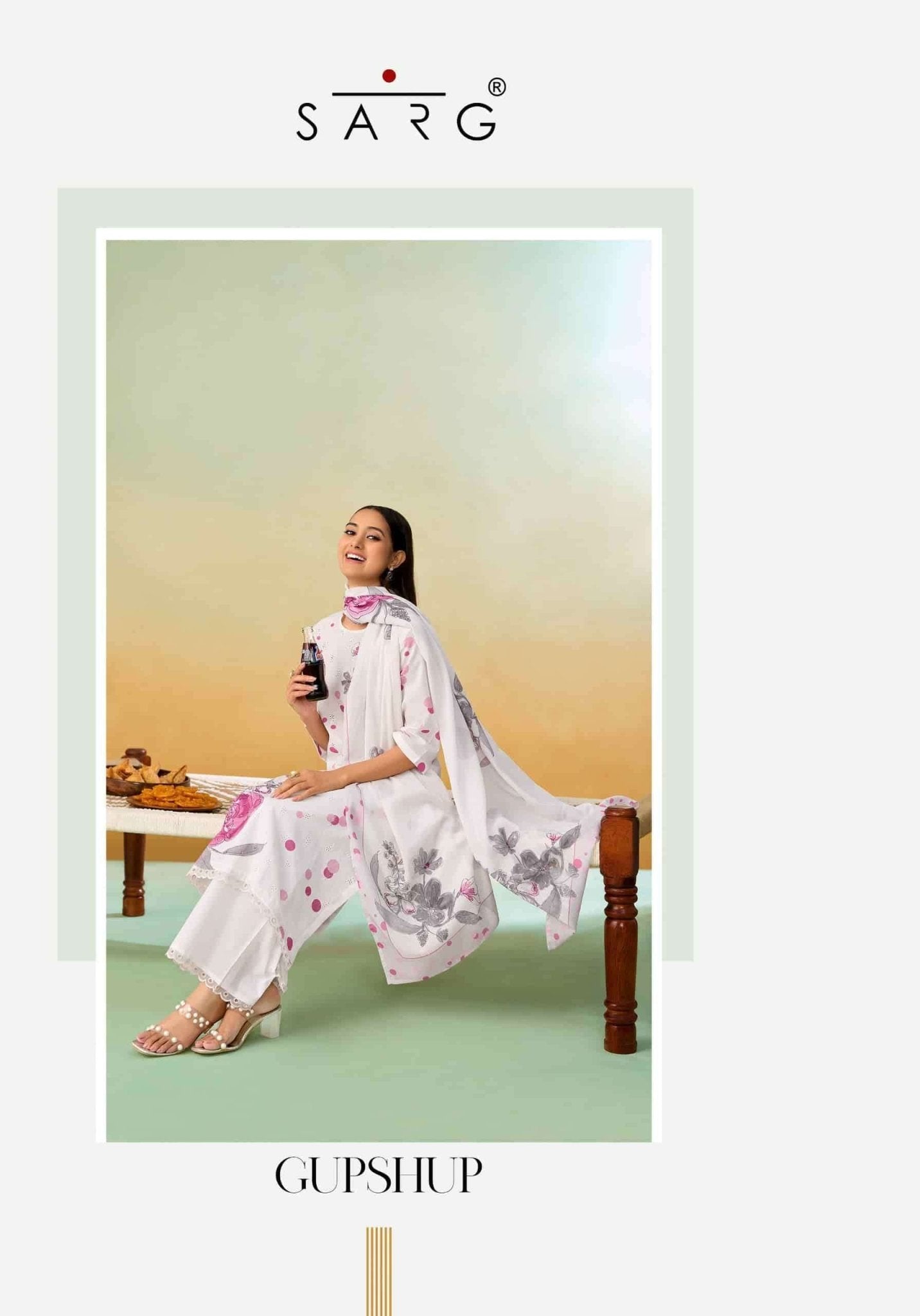 Sarg Gupshup Pure Cotton Dress Material - Amrah Wholesale