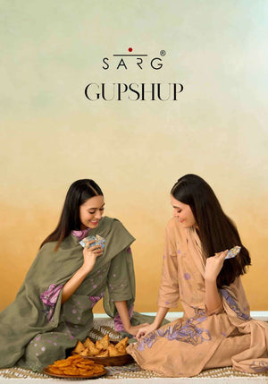 Sarg Gupshup Pure Cotton Dress Material - Amrah Wholesale