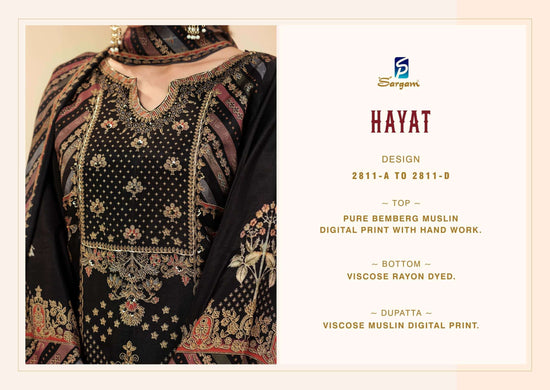 Sargam Prints Hayat Pure Muslin Dress Material