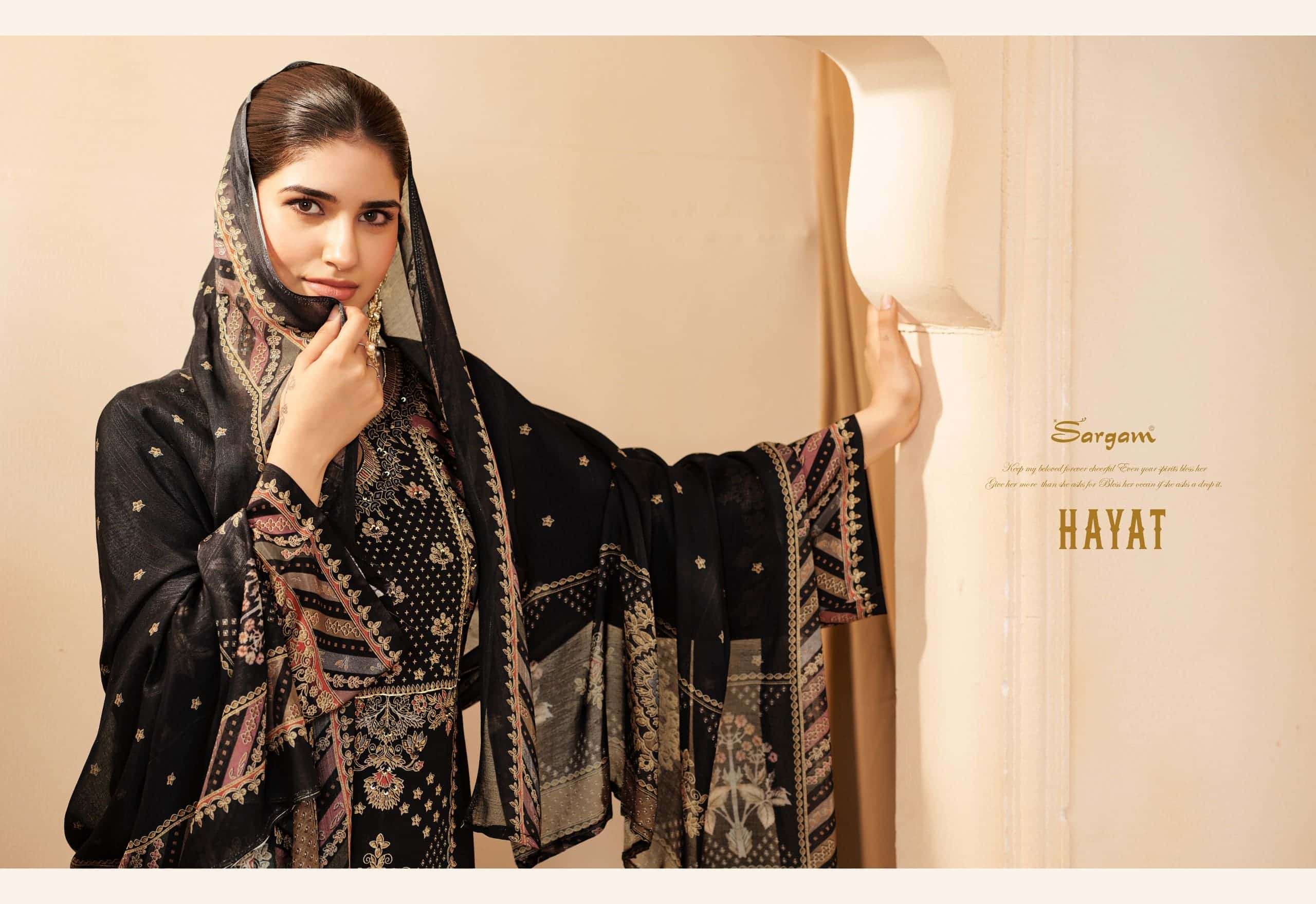 Sargam Prints Hayat Pure Muslin Dress Material
