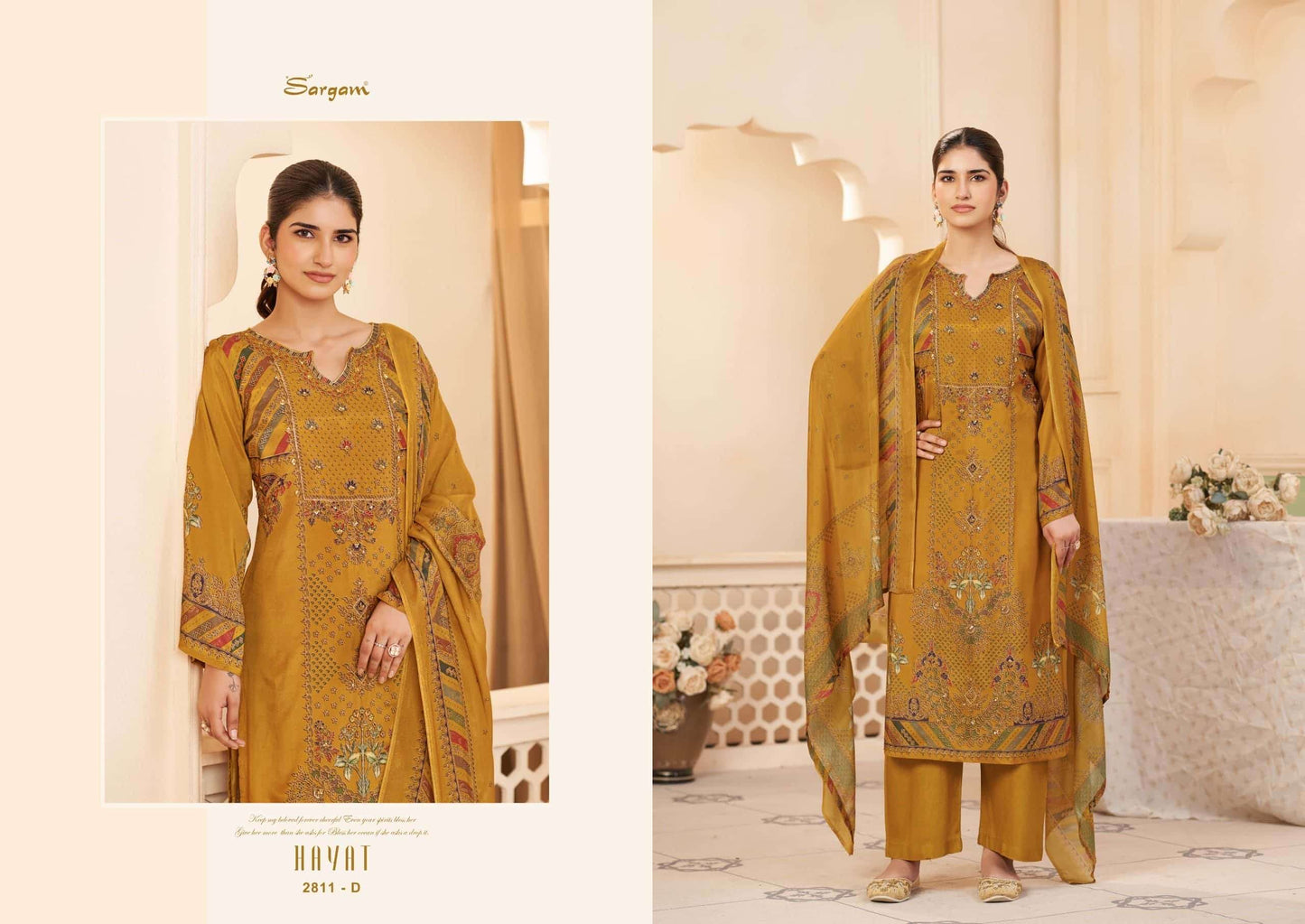 Sargam Prints Hayat Pure Muslin Dress Material