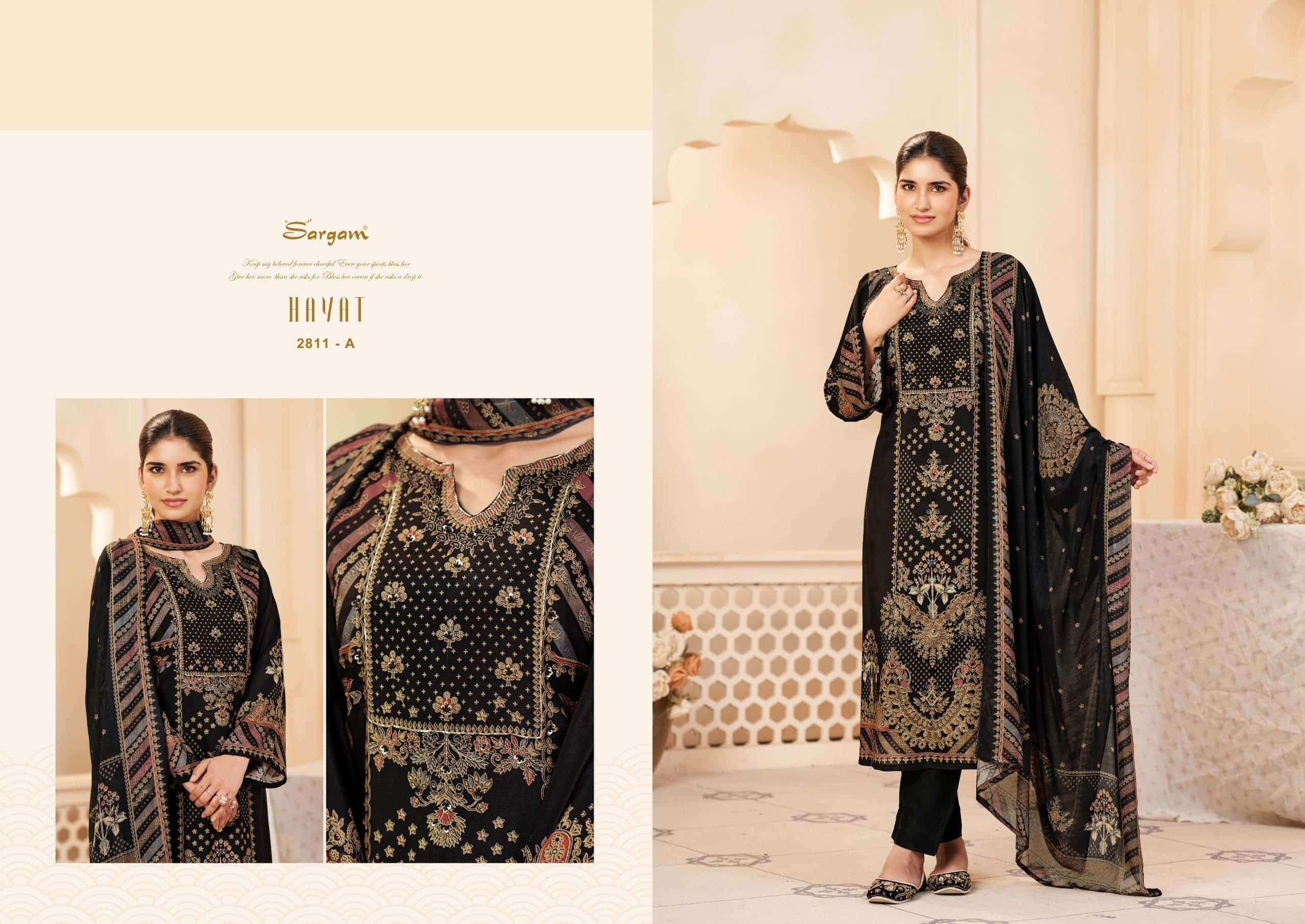 Sargam Prints Hayat Pure Muslin Dress Material