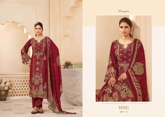 Sargam Prints Hayat Pure Muslin Dress Material