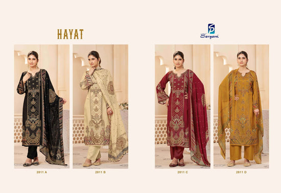 Sargam Prints Hayat Pure Muslin Dress Material