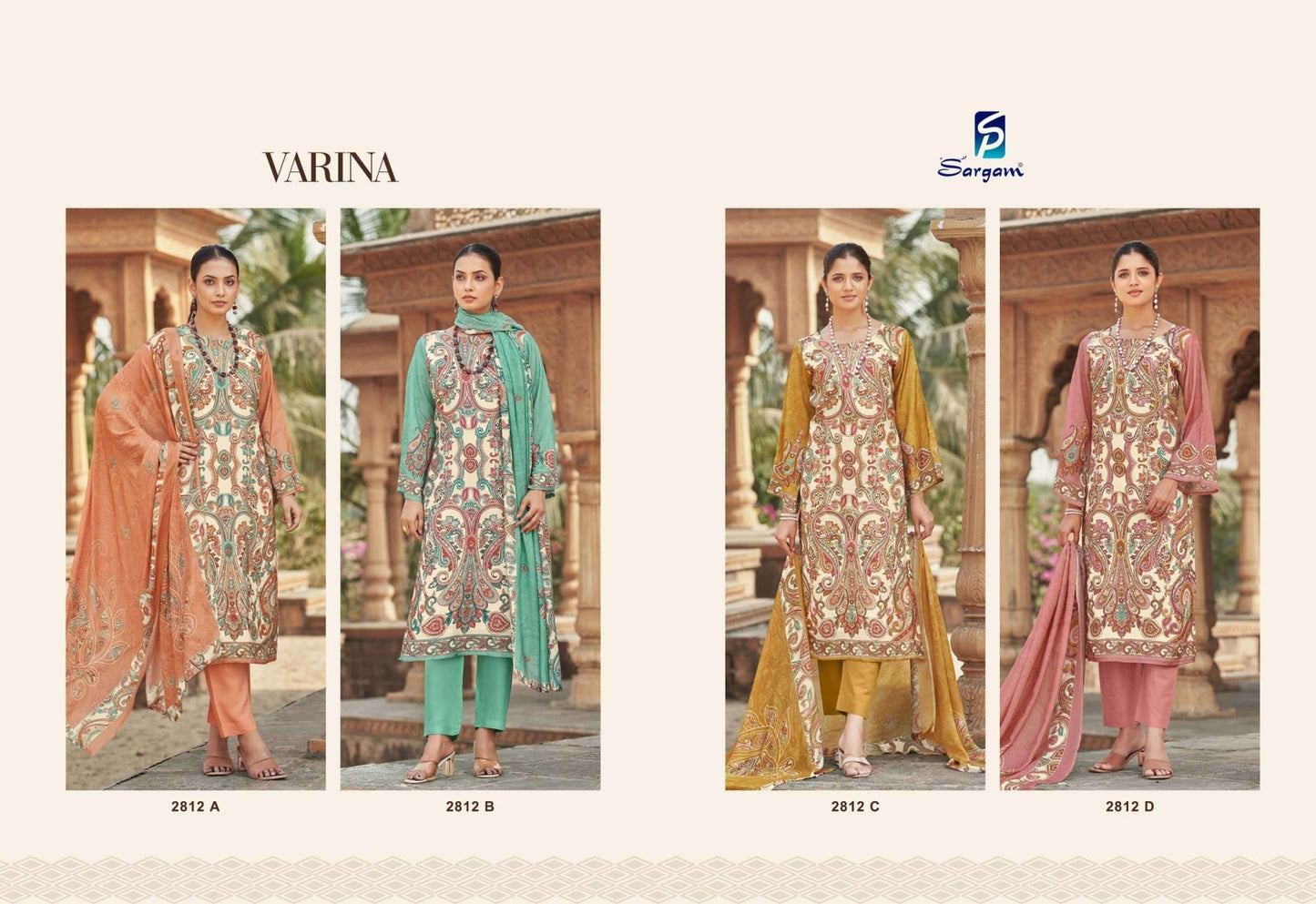 Sargam Prints Varina Pure Viscose Muslin Dress Material - Amrah Wholesale