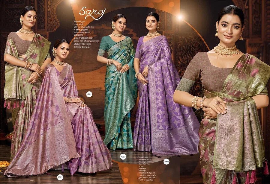 Saroj Aarambh Satin Silk Vol 2 Pure Satin Silk Saree - Amrah Wholesale