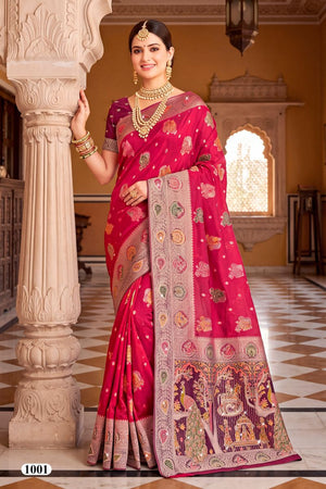 Saroj Albeli Fendi Saroski Vol 1 Fendi Satin Silk Saree