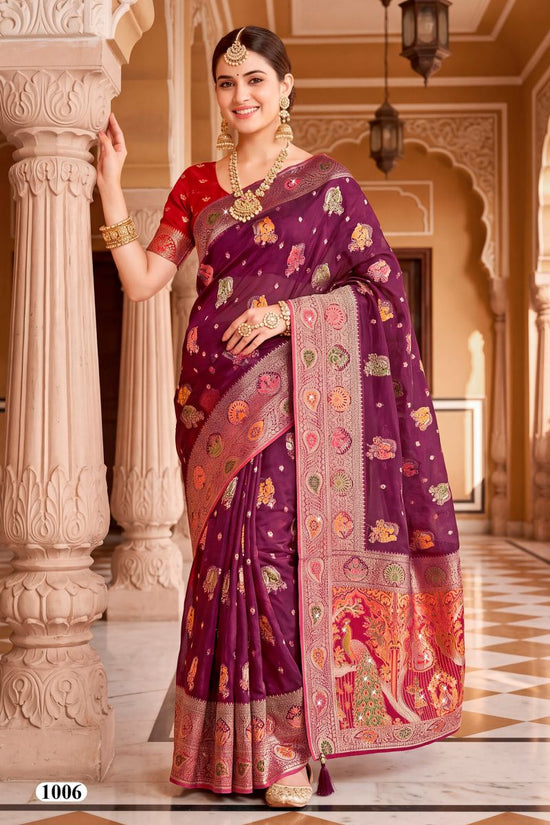 Saroj Albeli Fendi Saroski Vol 1 Fendi Satin Silk Saree