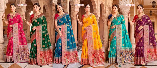 Saroj Albeli Fendi Saroski Vol 1 Fendi Satin Silk Saree