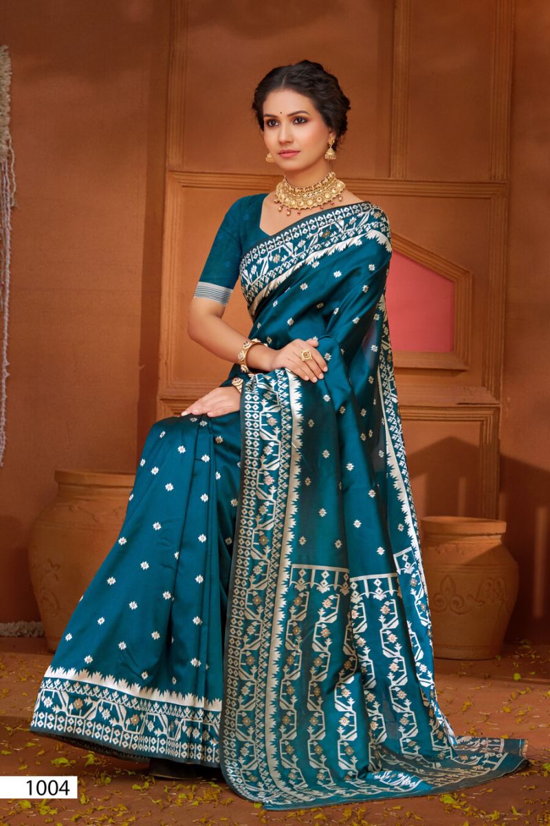 Saroj Bangla Silk Vol 2 Silk Meena Worked Sarees - Amrah Wholesale