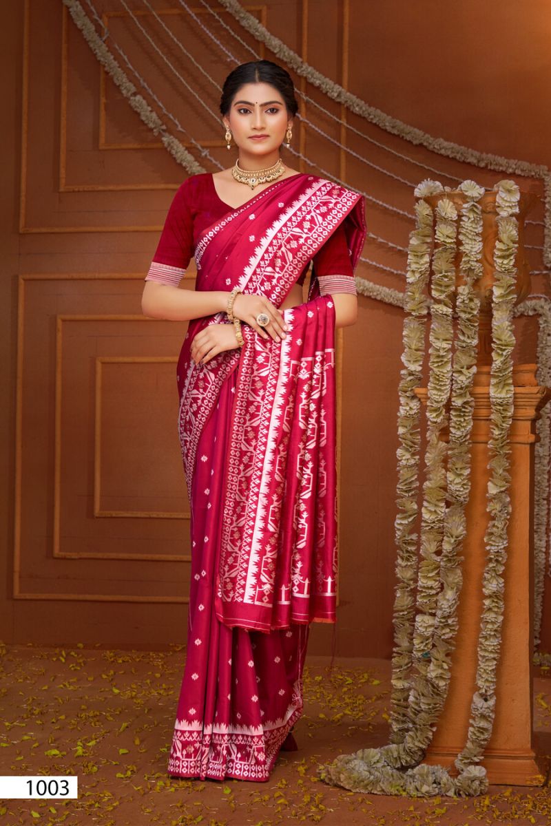 Saroj Bangla Silk Vol 2 Silk Meena Worked Sarees - Amrah Wholesale