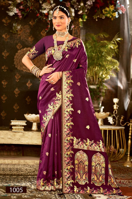 Saroj Jhanak Silk Vol 1 Pure Silk Pashmina Saree