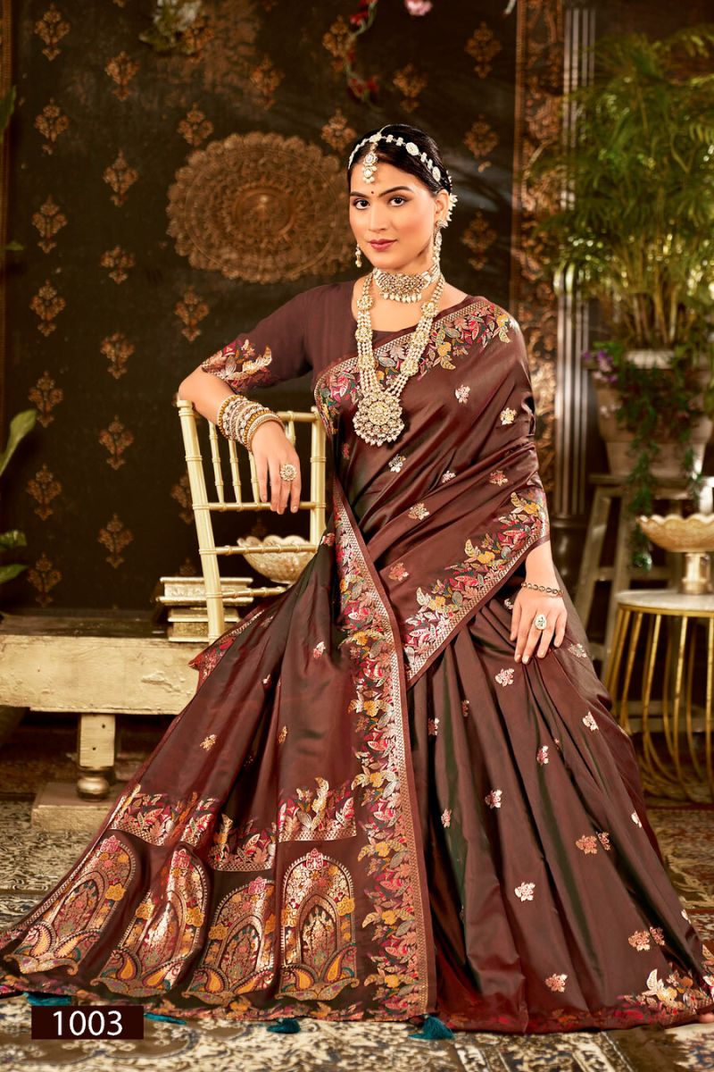 Saroj Jhanak Silk Vol 1 Pure Silk Pashmina Saree