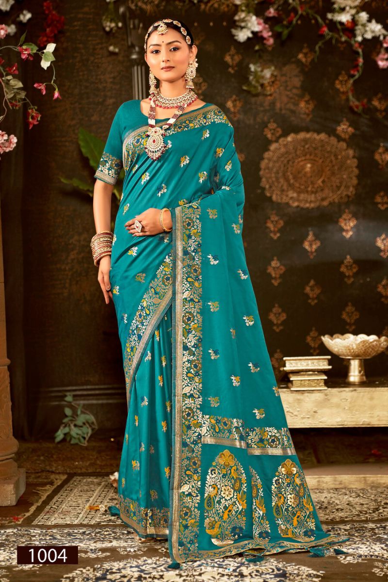 Saroj Jhanak Silk Vol 1 Pure Silk Pashmina Saree