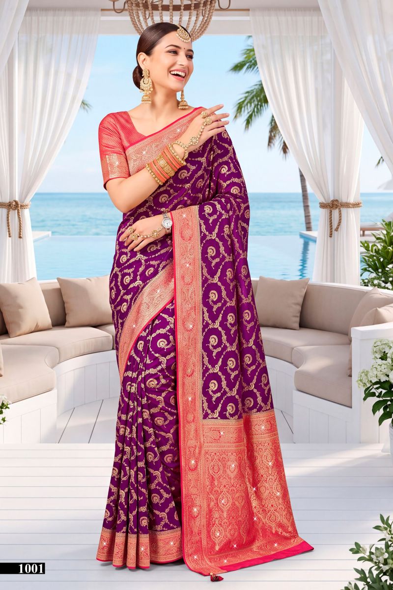 Saroj Kachi Kali Saroski Vol 1 Satin Silk Saree