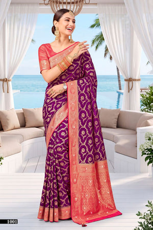 Saroj Kachi Kali Saroski Vol 1 Satin Silk Saree