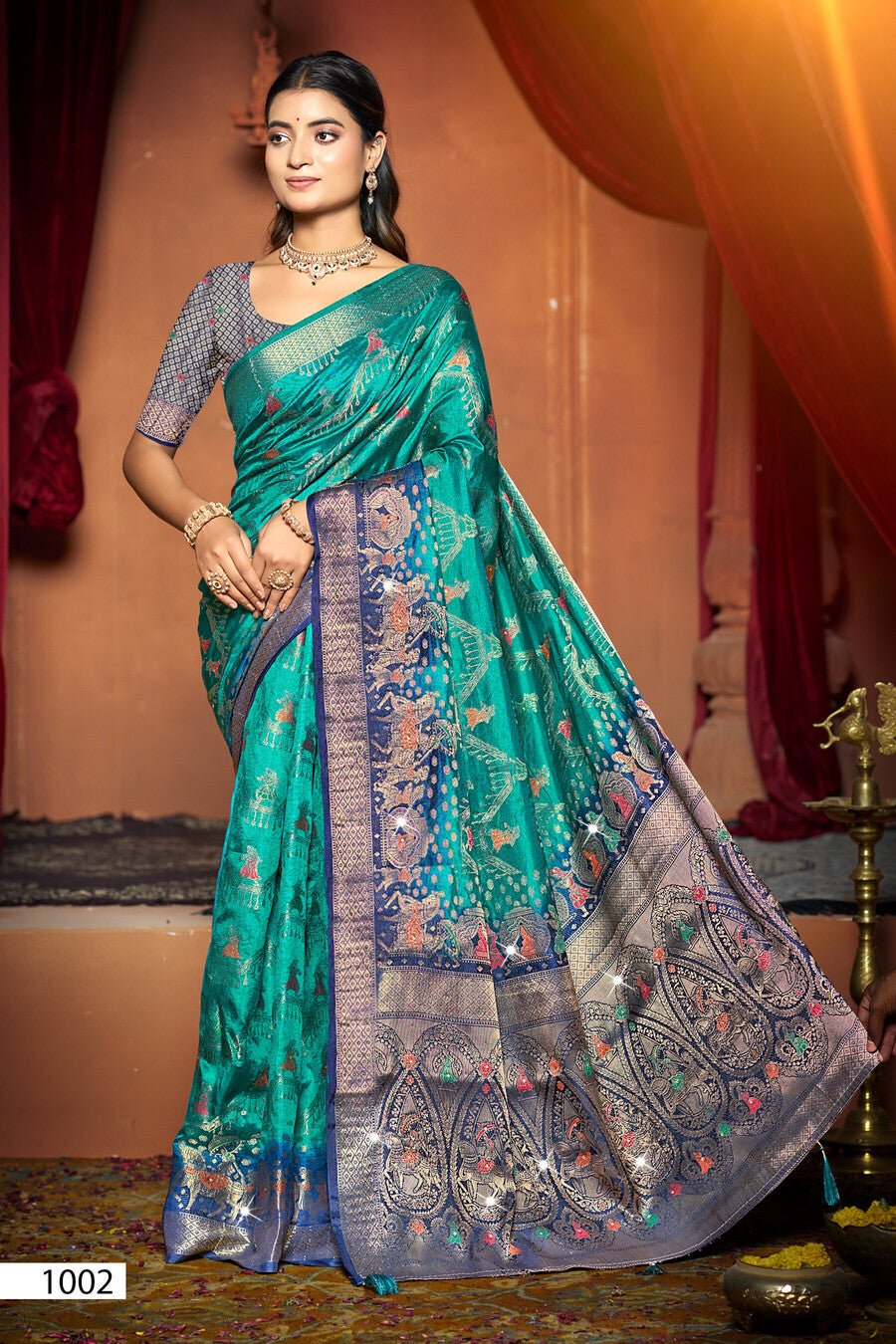 Saroj Kanak Dola Saroski Vol 1 Saree Wholesale Catalogue - Amrah Wholesale