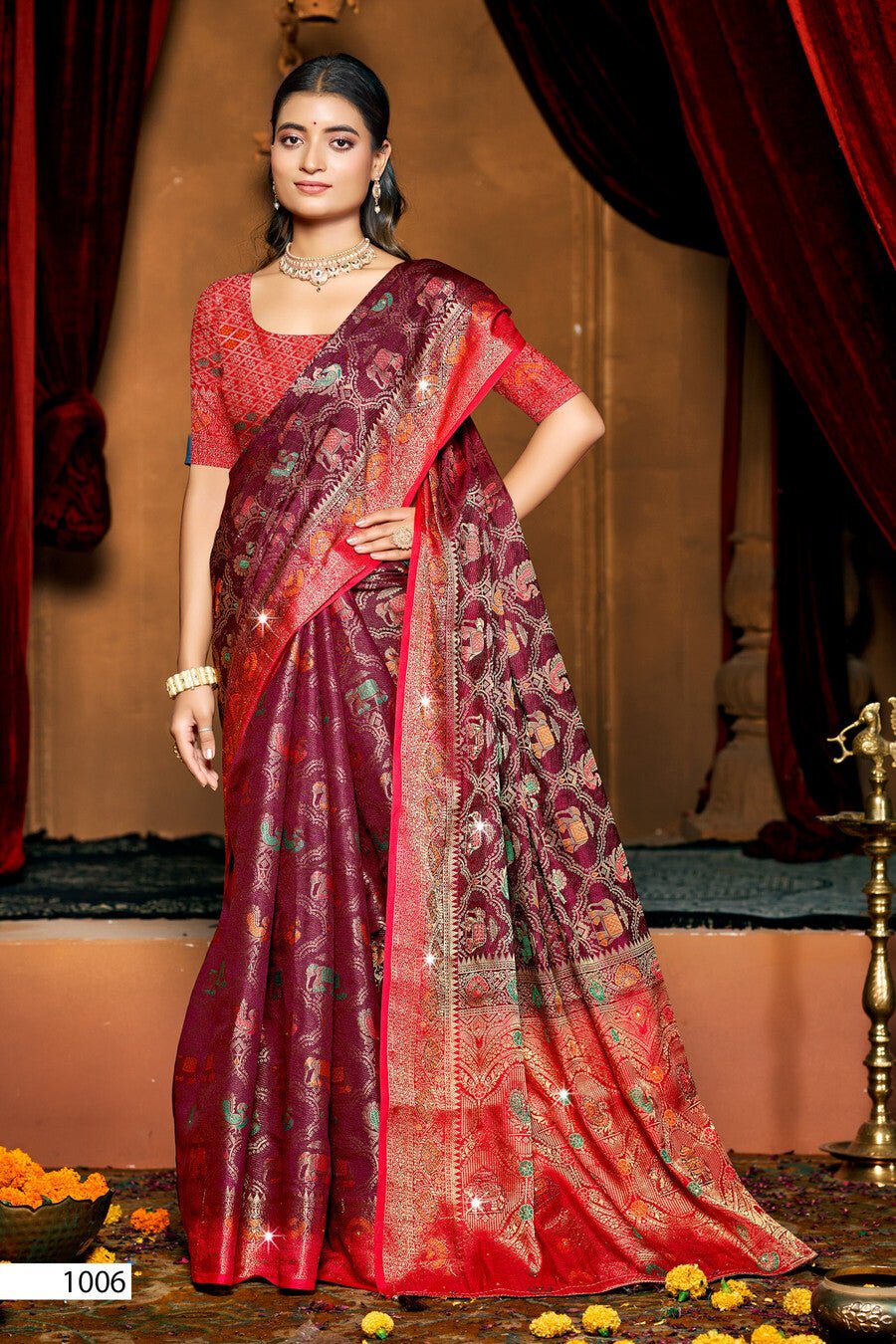 Saroj Kanak Dola Saroski Vol 3 Saree Wholesale Catalogue - Amrah Wholesale