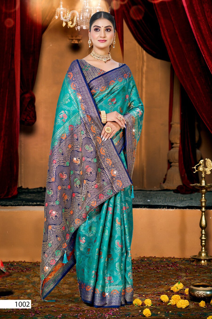 Saroj Kanak Dola Saroski Vol 3 Saree Wholesale Catalogue - Amrah Wholesale