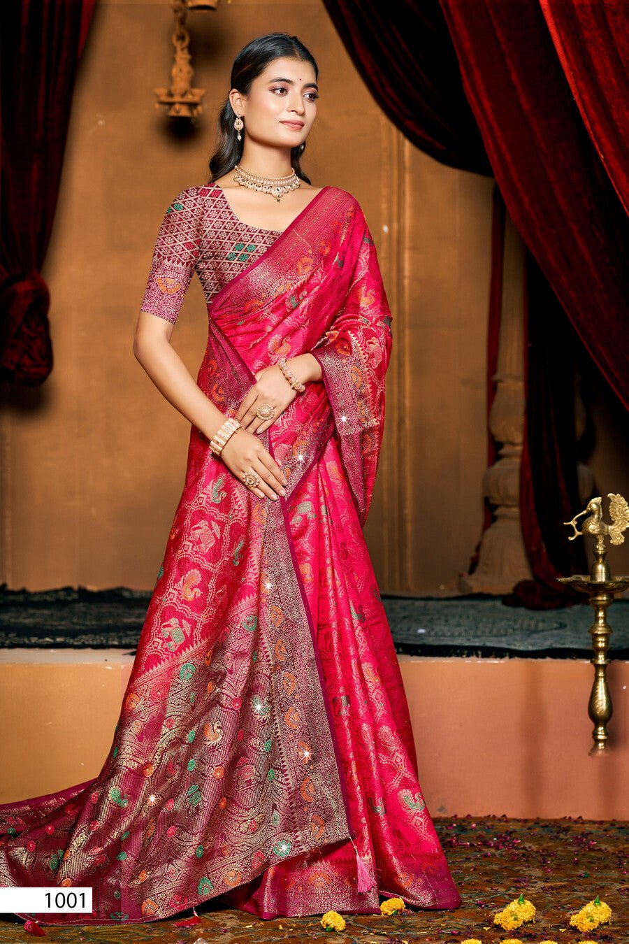 Saroj Kanak Dola Saroski Vol 3 Saree Wholesale Catalogue - Amrah Wholesale