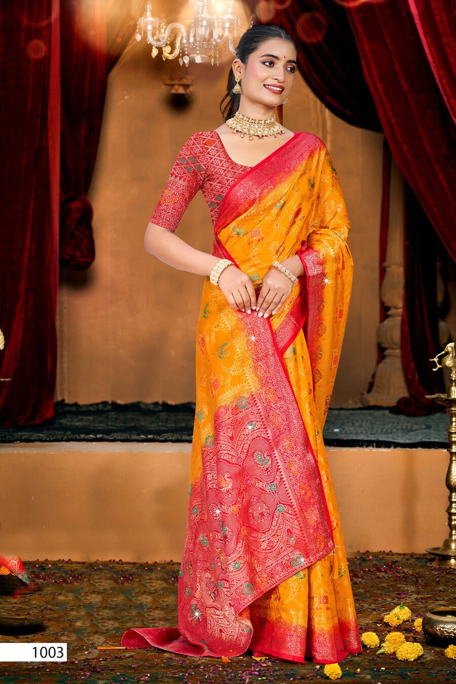 Saroj Kanak Dola Saroski Vol 3 Saree Wholesale Catalogue - Amrah Wholesale