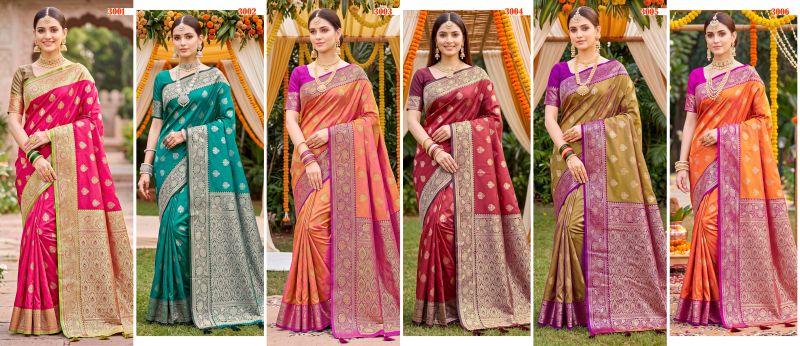 Saroj Kiyara Silk Vol 3 Soft Silk Zari Weaving Saree