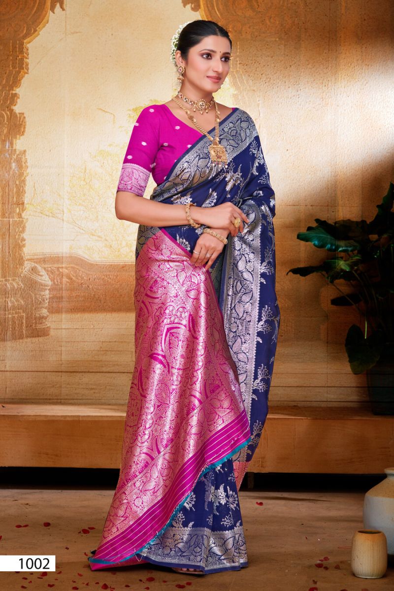 Saroj Mahalaxmi Silk Vol 1 Silk Wedding Wear Sarees - Amrah Wholesale