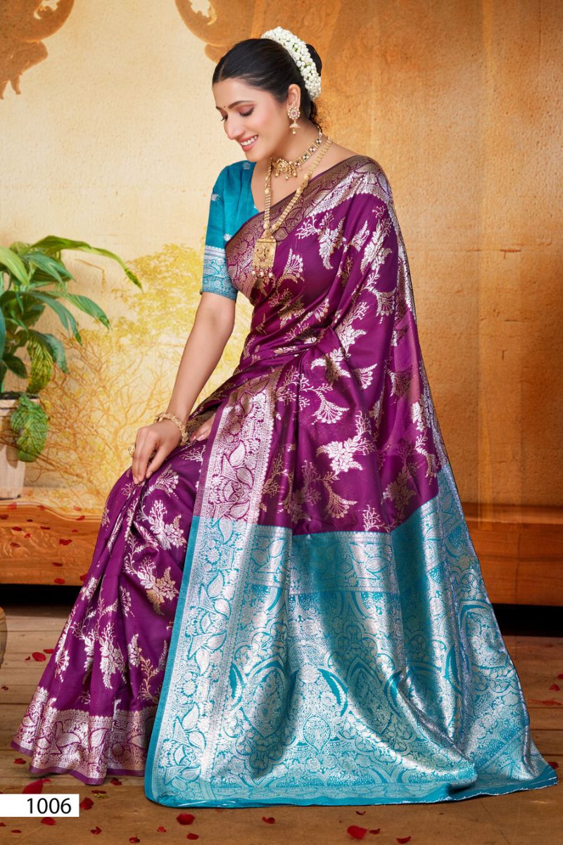 Saroj Mahalaxmi Silk Vol 1 Silk Wedding Wear Sarees - Amrah Wholesale