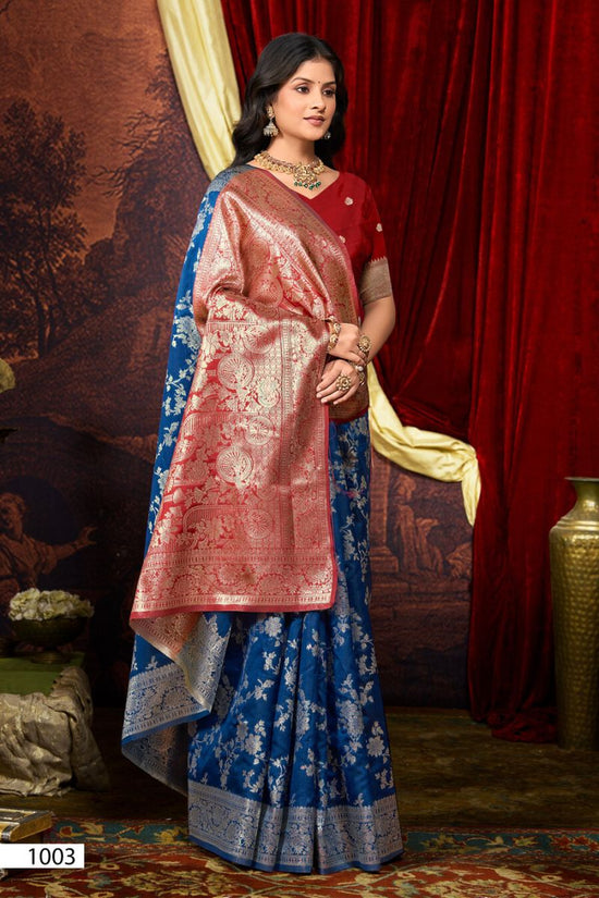 Saroj Mahalaxmi Silk Vol 2 Lichi Silk Zari Work Sarees - Amrah Wholesale
