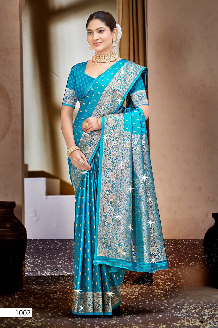 Saroj Malini Satin Saroski Vol 2 Saree Wholesale Catalogue - Amrah Wholesale