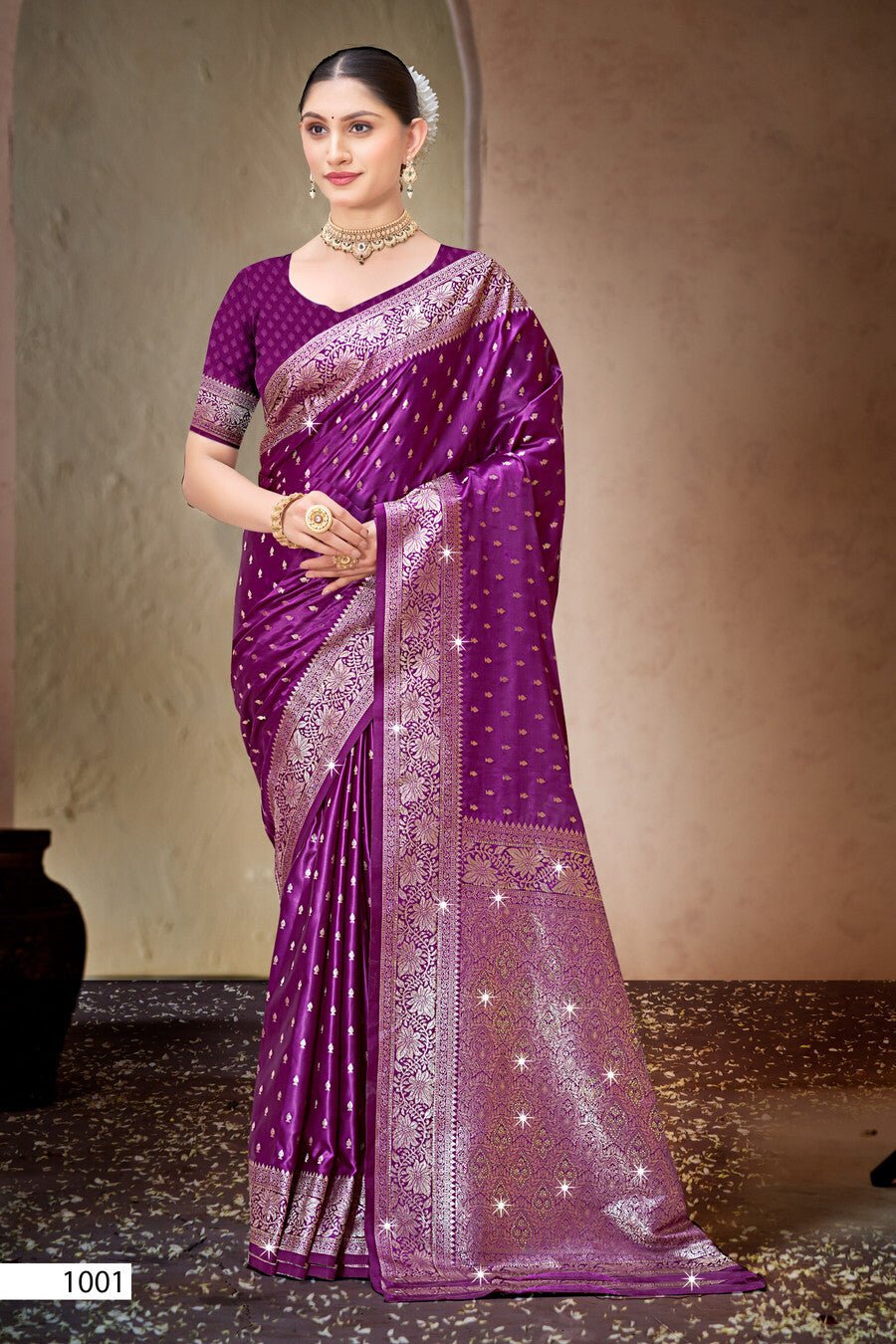 Saroj Malini Satin Saroski Vol 2 Saree Wholesale Catalogue - Amrah Wholesale
